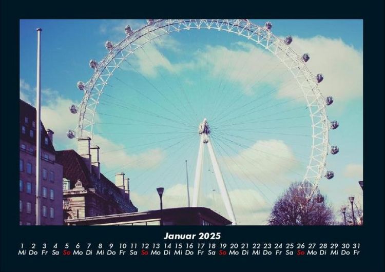 Produktbild: London 2025 Fotokalender DIN A4