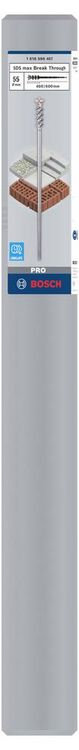 Produktbild: Bosch Accessories 1618596457 Hartmetall Durchbruchbohrer 55 mm Gesamtl&auml;nge 600 mm SDS-Max 1 St.