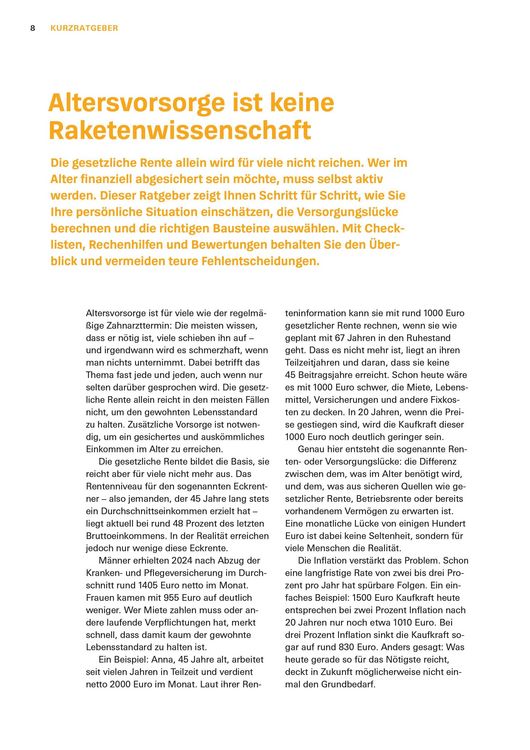 Produktbild: Altersvorsorge: Das Set