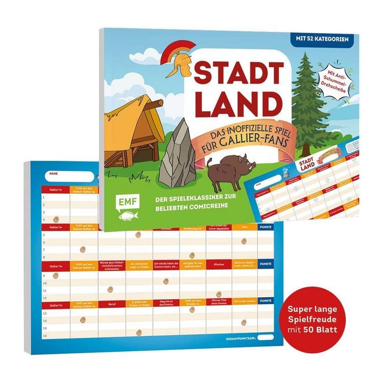 Produktbild: Stadt, Land, das inoffizielle Spiel f&uuml;r Gallier-Fans &ndash; Der Spieleklassiker zur beliebten Comicreihe
