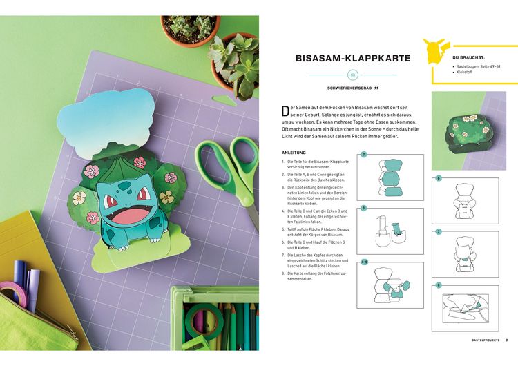 Produktbild: Pok&eacute;mon: Das gro&szlig;e Pok&eacute;mon-Bastelbuch - Die sch&ouml;nsten Bastelideen aus Papier