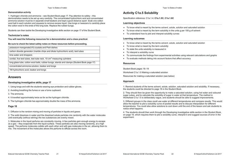 Produktbild: Edexcel International GCSE - Edexcel International GCSE Chemistry Teacher Pack