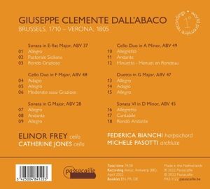 Produktbild: The Cello according to Dall'Abaco