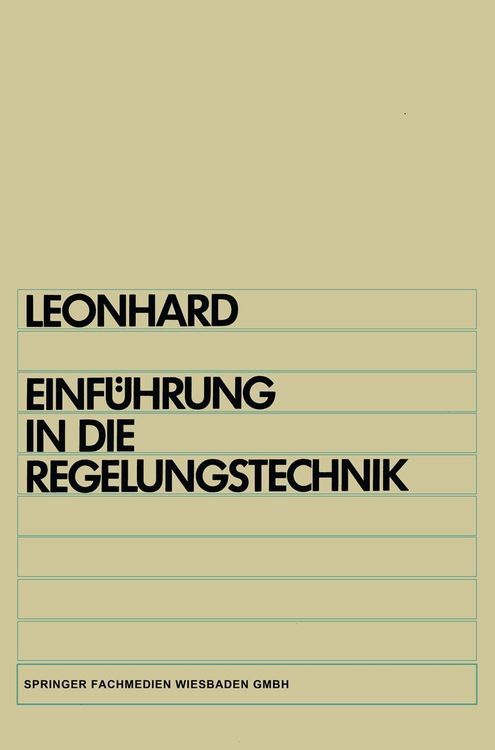 Produktbild: Einf&uuml;hrung in die Regelungstechnik