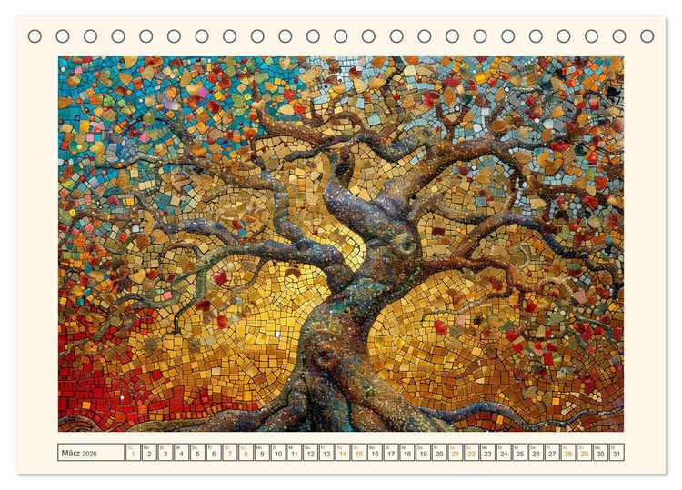 Produktbild: Mosaike (Tischkalender 2026 DIN A5 quer), CALVENDO Monatskalender