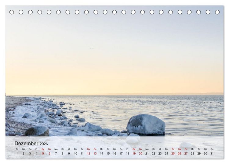 Produktbild: Schwedeneck Natur und Meer (Tischkalender 2026 DIN A5 quer), CALVENDO Monatskalender