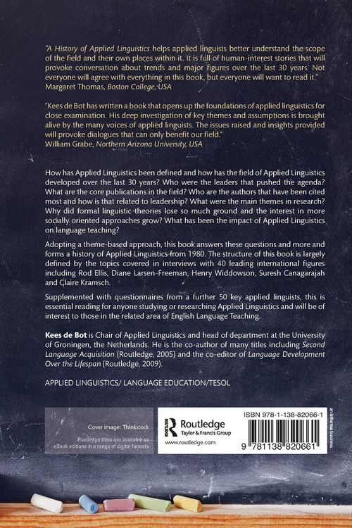 Produktbild: A History of Applied Linguistics