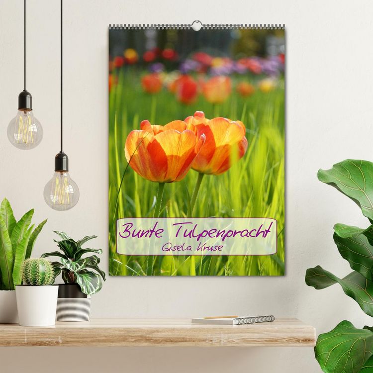 Produktbild: Bunte Tulpenpracht (Wandkalender 2026 DIN A2 hoch), CALVENDO Monatskalender