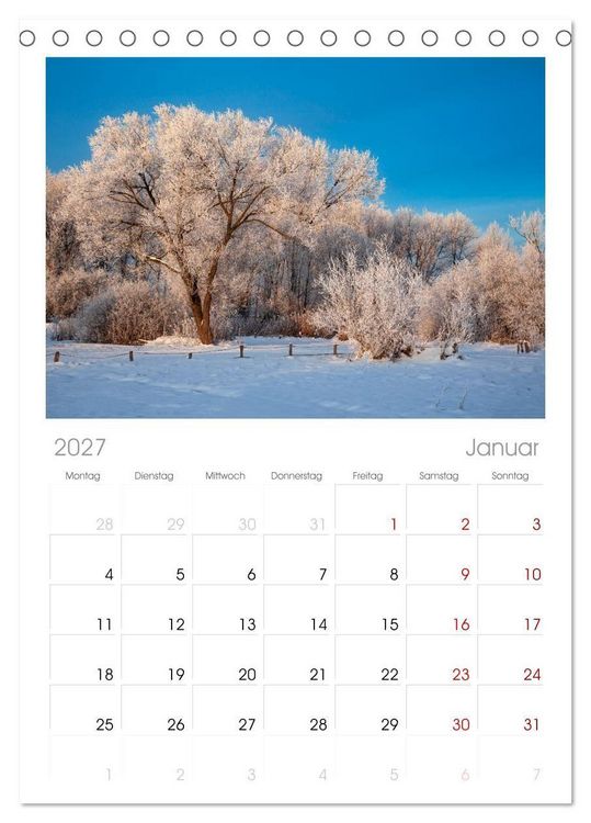 Produktbild: Tischplaner 2027 - L&uuml;neburger Heide - Im Wandel der Jahreszeiten (A5 Tischkalender zum Aufstellen) CALVENDO