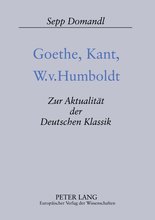 Produktbild: Goethe, Kant, W.v. Humboldt