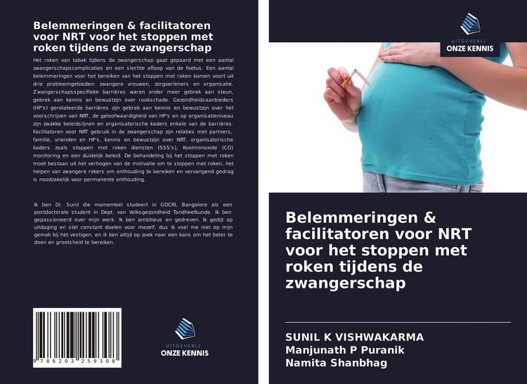 Produktbild: Belemmeringen & facilitatoren voor NRT voor het stoppen met roken tijdens de zwangerschap