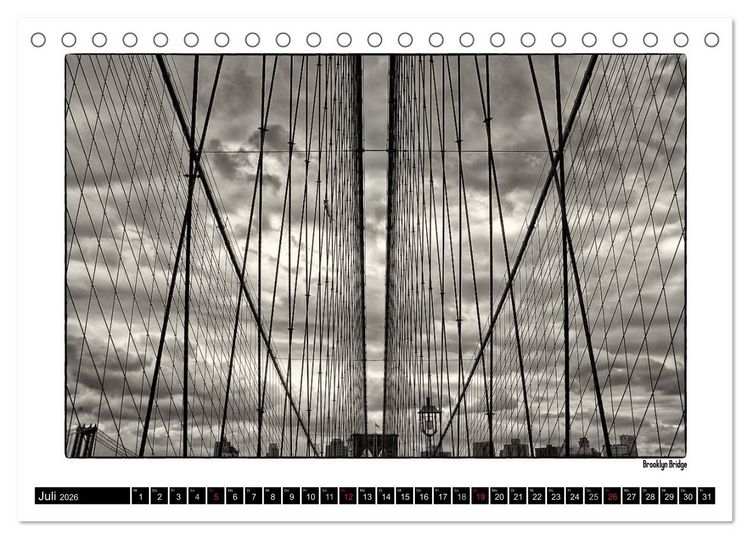 Produktbild: Manhattan Memories - Erinnerungen an New York (Tischkalender 2026 DIN A5 quer), CALVENDO Monatskalender