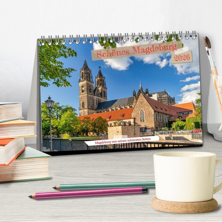 Produktbild: Sch&ouml;nes Magdeburg (Tischkalender 2026 DIN A5 quer), CALVENDO Monatskalender