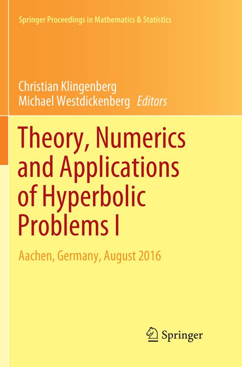 Produktbild: Theory, Numerics and Applications of Hyperbolic Problems I