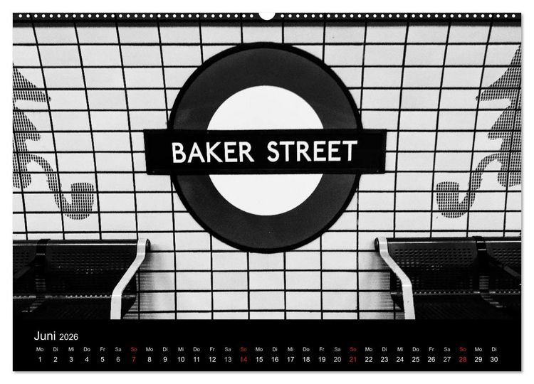 Produktbild: Unterwegs in London (Wandkalender 2026 DIN A2 quer), CALVENDO Monatskalender
