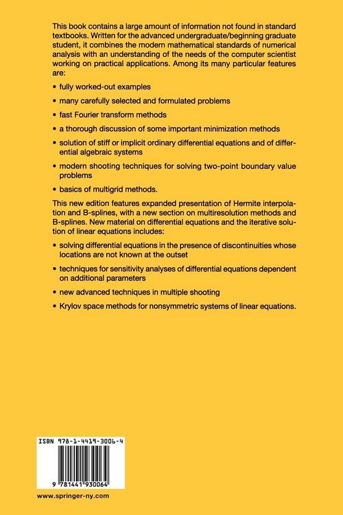 Produktbild: Introduction to Numerical Analysis