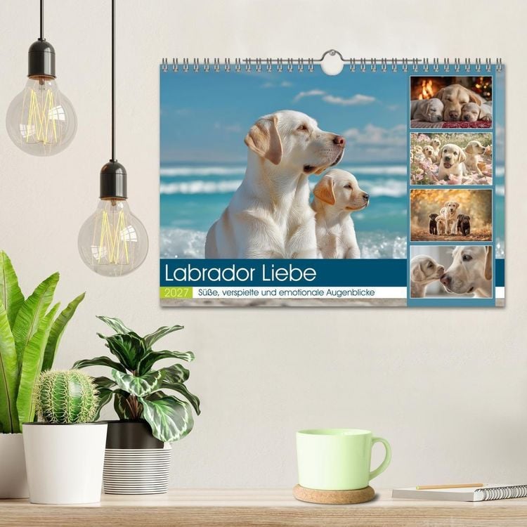 Produktbild: Labrador Liebe (Wandkalender 2027 DIN A4 quer), CALVENDO Monatskalender