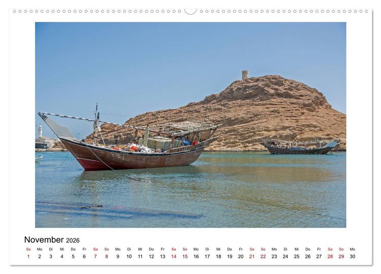 Produktbild: Sagenhafter Oman (Wandkalender 2026 DIN A2 quer), CALVENDO Monatskalender