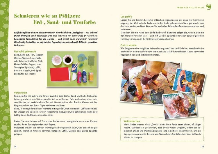 Produktbild: Spielen mit Krippenkindern: malen, matschen, kneten