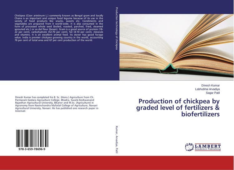 Produktbild: Production of chickpea by graded level of fertilizers & biofertilizers