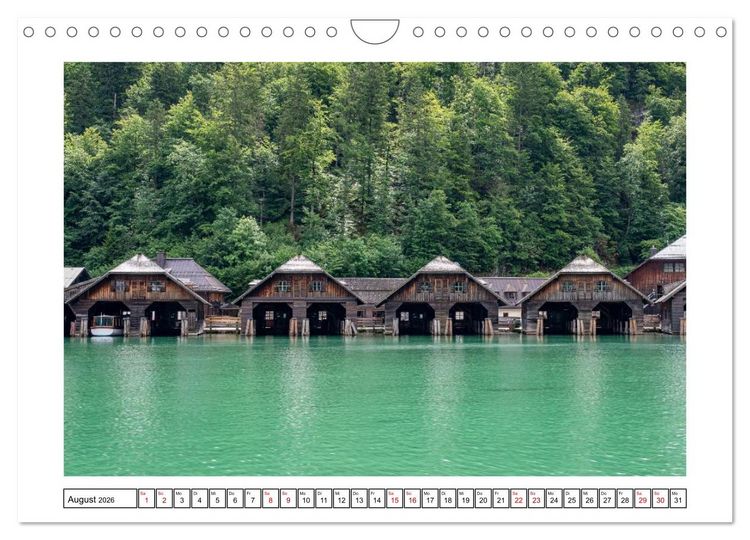 Produktbild: Morgen am K&ouml;nigssee - Spiegelungen und Stille (Wandkalender 2026 DIN A4 quer), CALVENDO Monatskalender