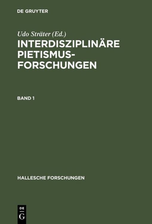 Produktbild: Interdisziplin&auml;re Pietismusforschungen