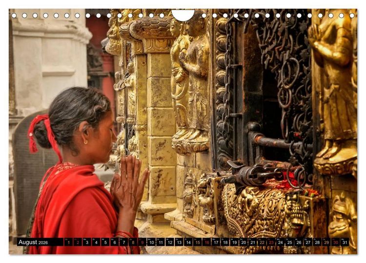 Produktbild: Nepal - das Dach der Welt (Wandkalender 2026 DIN A4 quer), CALVENDO Monatskalender