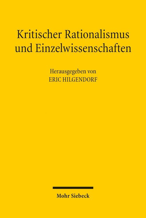 Produktbild: Kritischer Rationalismus und Einzelwissenschaften
