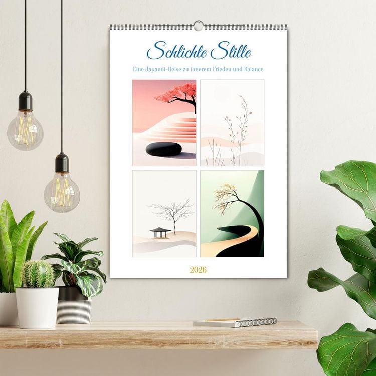 Produktbild: Schlichte Stille (Wandkalender 2026 DIN A2 hoch), CALVENDO Monatskalender