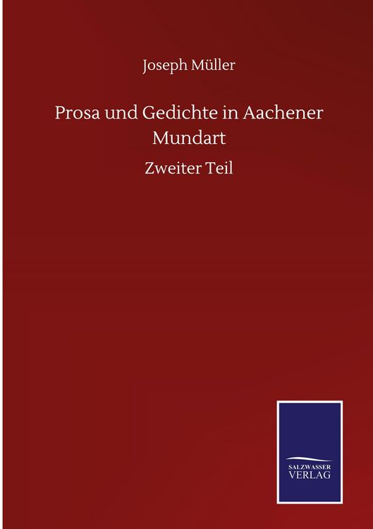 Produktbild: Prosa und Gedichte in Aachener Mundart