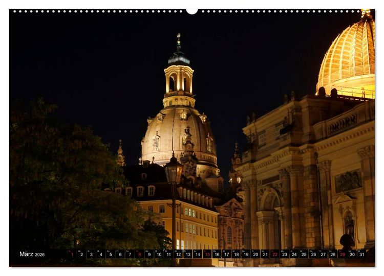 Produktbild: Elbflorenzansichten (Wandkalender 2026 DIN A2 quer), CALVENDO Monatskalender