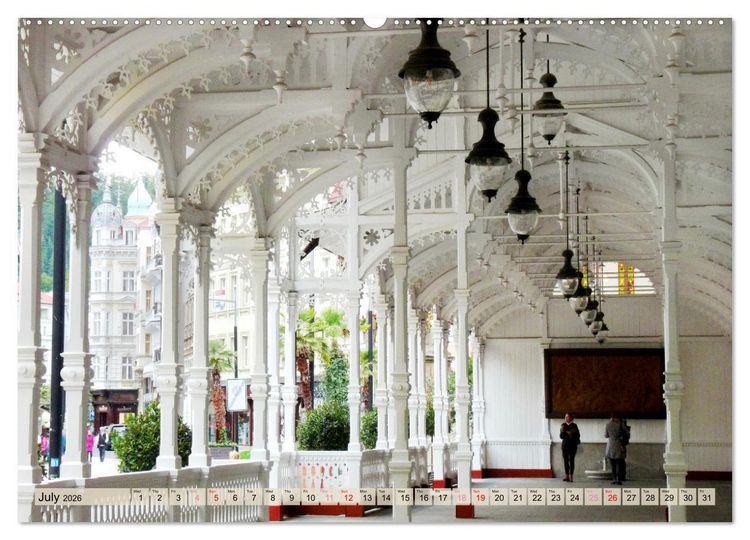 Produktbild: Famous Spas in the Czech Republic (Wall Calendar 2026 DIN A2 landscape), CALVENDO 12 Month Wall Calendar