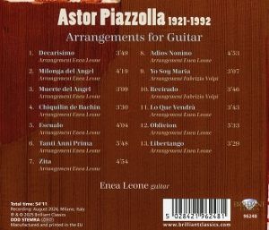 Produktbild: Piazzolla:Arrangements for Guitar
