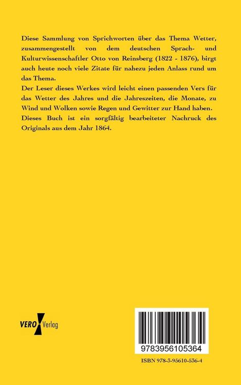 Produktbild: Das Wetter im Sprichwort
