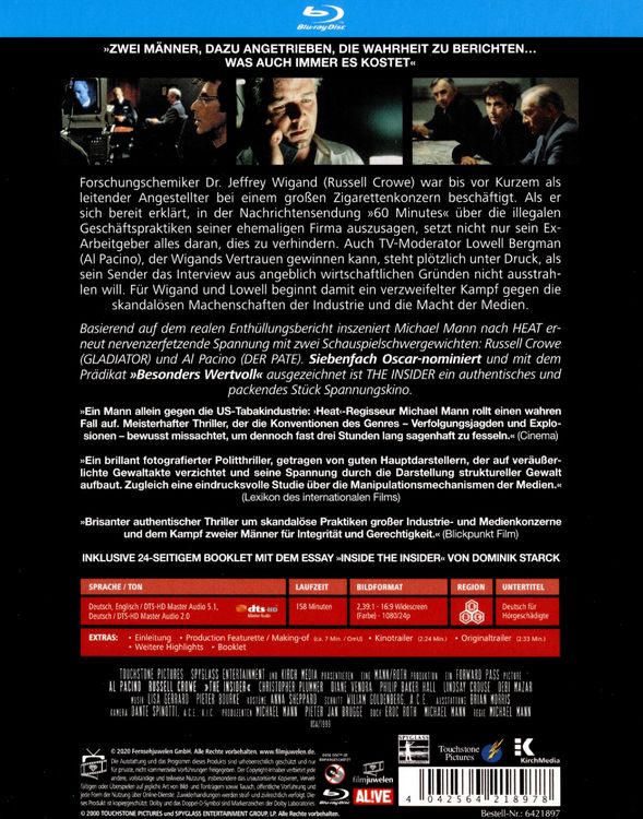 Produktbild: The Insider (Filmjuwelen)