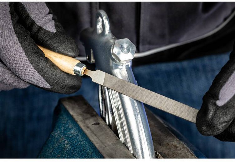 Produktbild: PFERD 11702100 Schl&uuml;sselfeilen-Set Hieb 2 inkl. Schnellspannheft in Kunststofftasche L&auml;nge 100 mm 1 St.