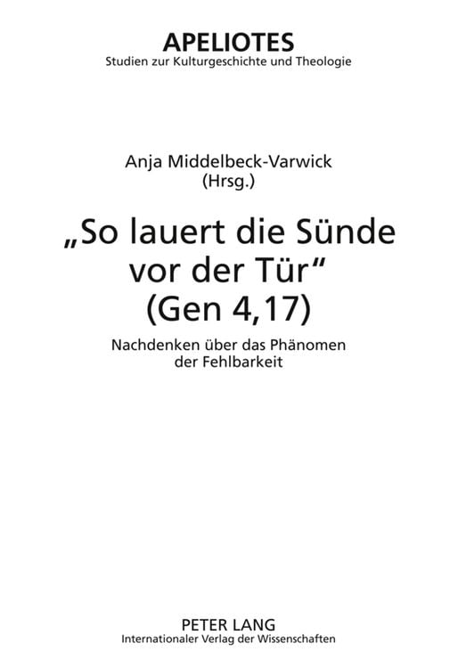 Produktbild: «So lauert die Sünde vor der Tür» (Gen 4,17)