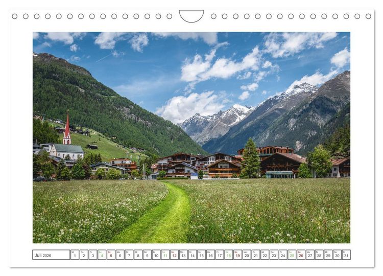 Produktbild: Sommer in den Bergen (Wandkalender 2026 DIN A4 quer), CALVENDO Monatskalender