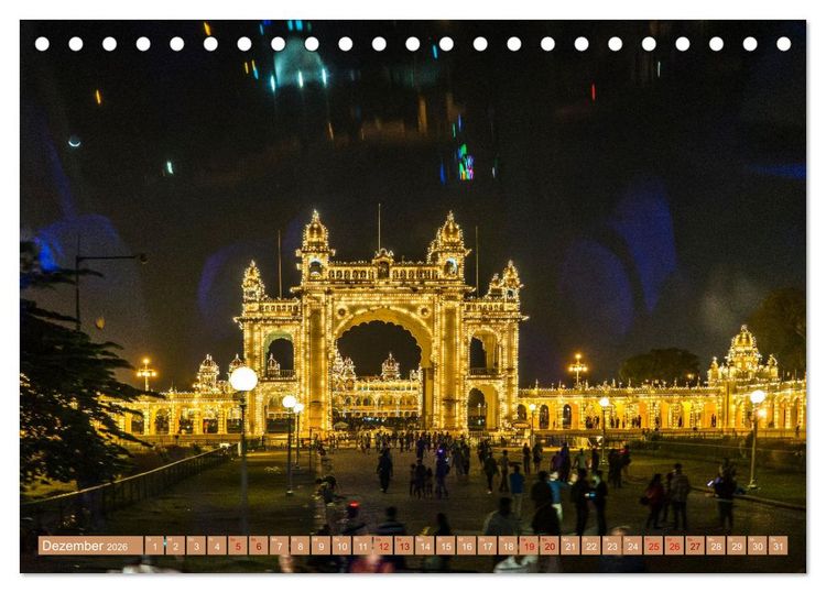 Produktbild: Indien - Der S&uuml;den (Tischkalender 2026 DIN A5 quer), CALVENDO Monatskalender