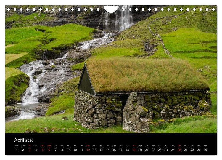 Produktbild: Wunderbare F&auml;r&ouml;er Inseln (Wandkalender 2026 DIN A4 quer), CALVENDO Monatskalender