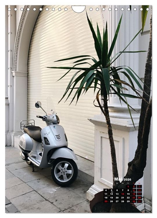 Produktbild: Die Liebe zur Vespa (Wandkalender 2026 DIN A4 hoch), CALVENDO Monatskalender