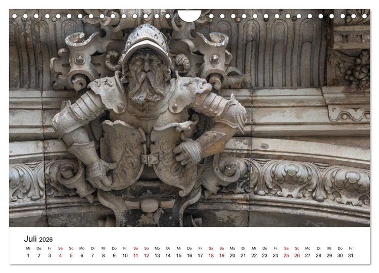 Produktbild: Dresden, Pure Eleganz an der Elbe (Wandkalender 2026 DIN A4 quer), CALVENDO Monatskalender