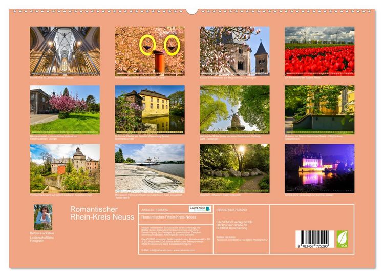 Produktbild: Romantischer Rhein-Kreis Neuss (hochwertiger Premium Wandkalender 2026 DIN A2 quer), Kunstdruck in Hochglanz