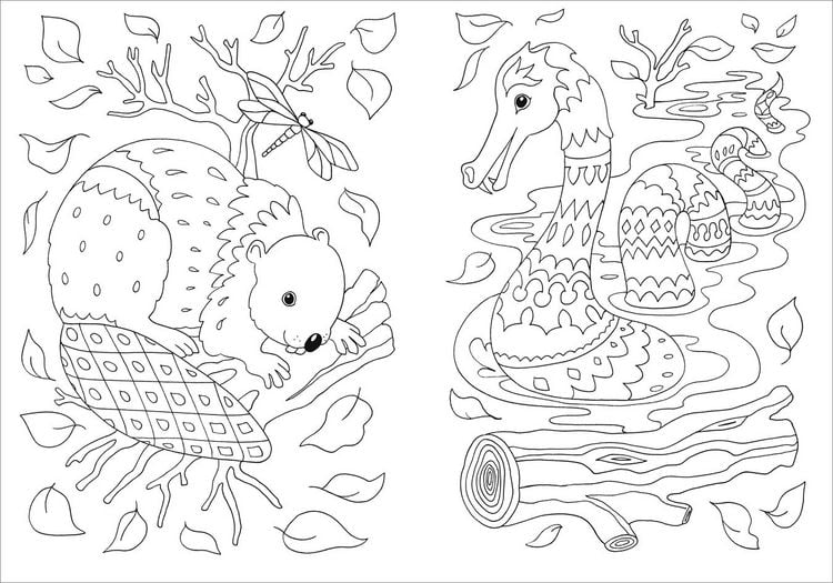 Produktbild: Glitzer-Sticker Malbuch. Magische Tiere