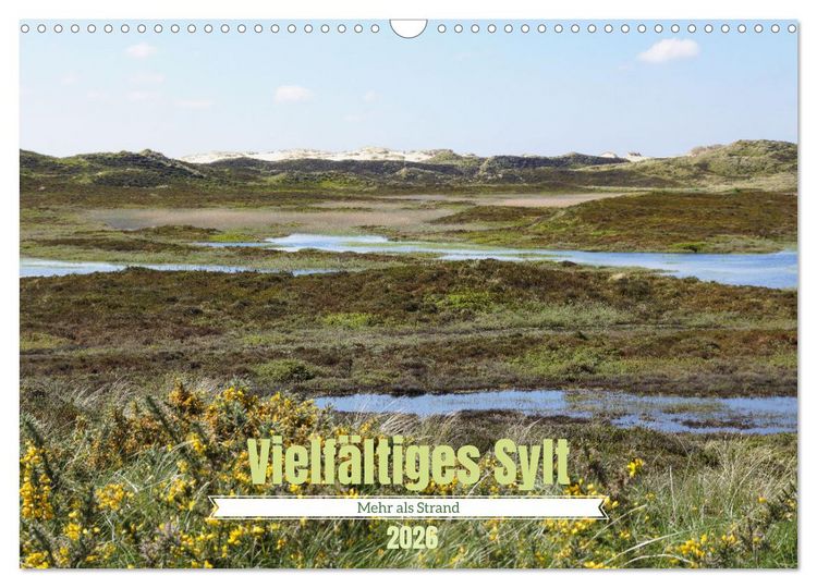 Produktbild: Vielf&auml;ltiges Sylt - Mehr als Strand (Wandkalender 2026 DIN A3 quer), CALVENDO Monatskalender