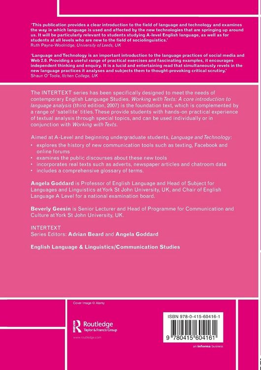 Produktbild: Language and Technology