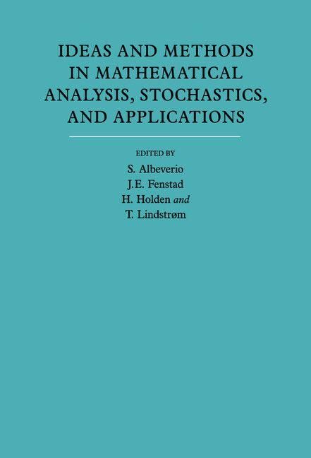 Produktbild: Ideas and Methods in Mathematical Analysis, Stochastics, and Applications