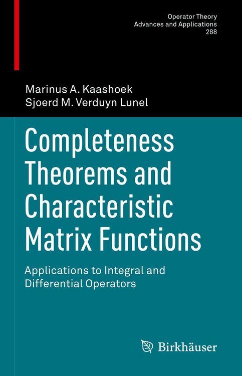 Produktbild: Completeness Theorems and Characteristic Matrix Functions