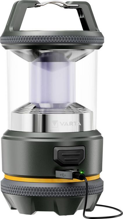 Produktbild: Varta 17550101111 VARTA Outdoor-Sportlaterne L20R LED Camping-Laterne 420 lm akkubetrieben 400 g Schwarz, Gelb