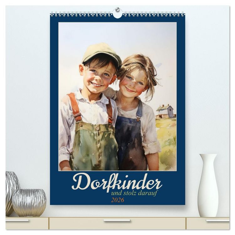 Produktbild: Dorfkinder und stolz darauf (hochwertiger Premium Wandkalender 2026 DIN A2 hoch), Kunstdruck in Hochglanz